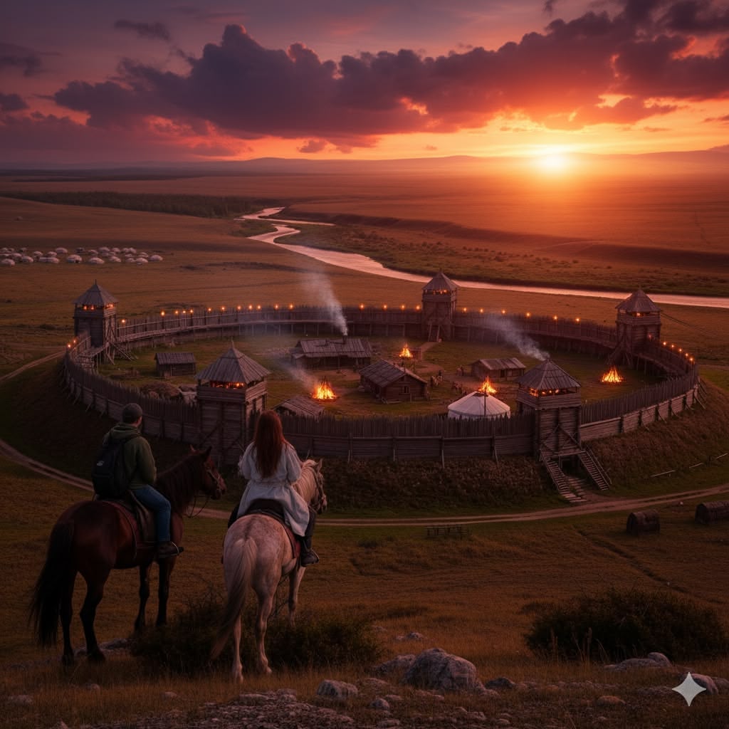 horse-ride-sunset-eldyak-fortress